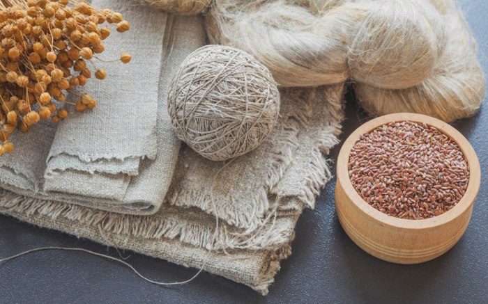 Eco friendly fibres flax